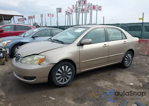 2006 Toyota Corolla Le из США, поврежденный, VIN 2T1BR32E76C581925